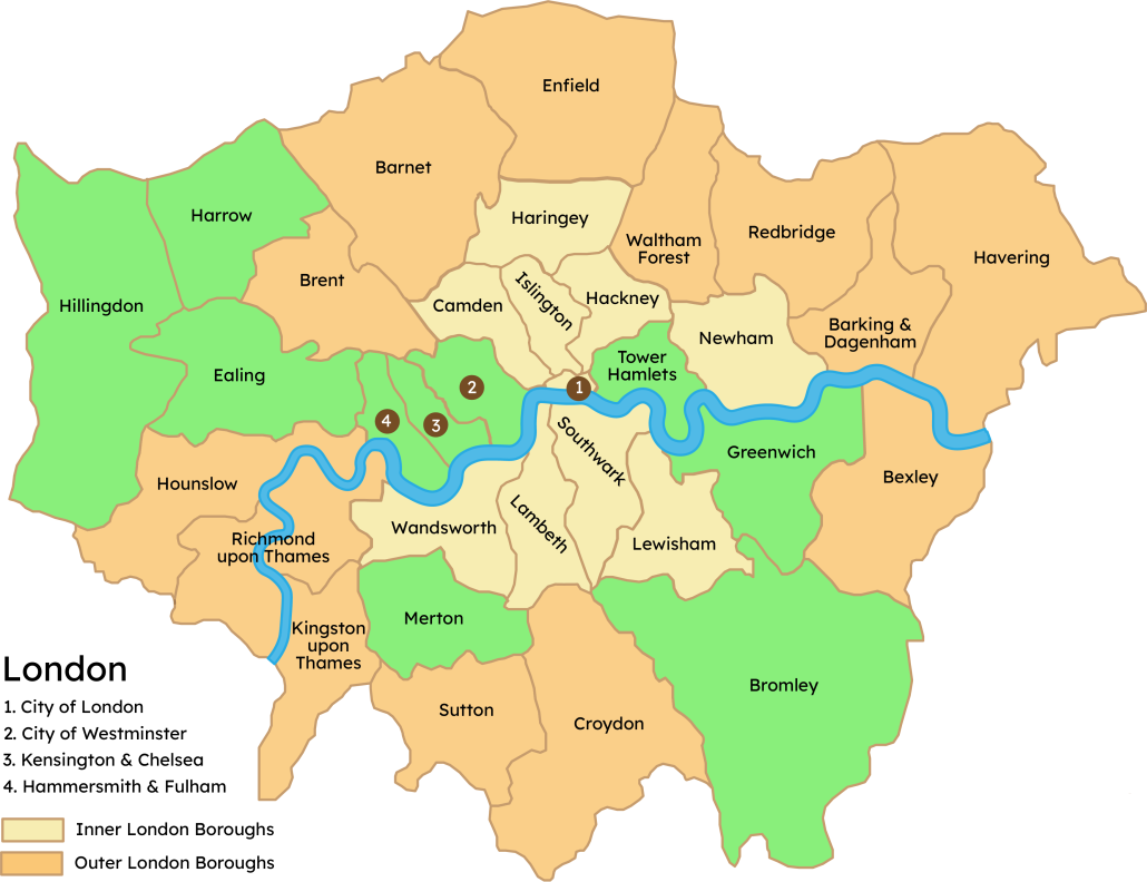 Great London Lost Dogs Coverage Map
